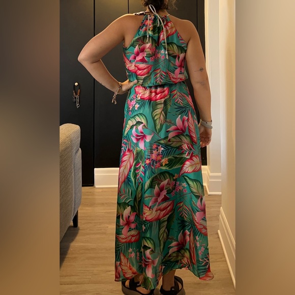 Flygirl - tropical Maxi Dress made in Italy new with tags - Picture 11 of 11